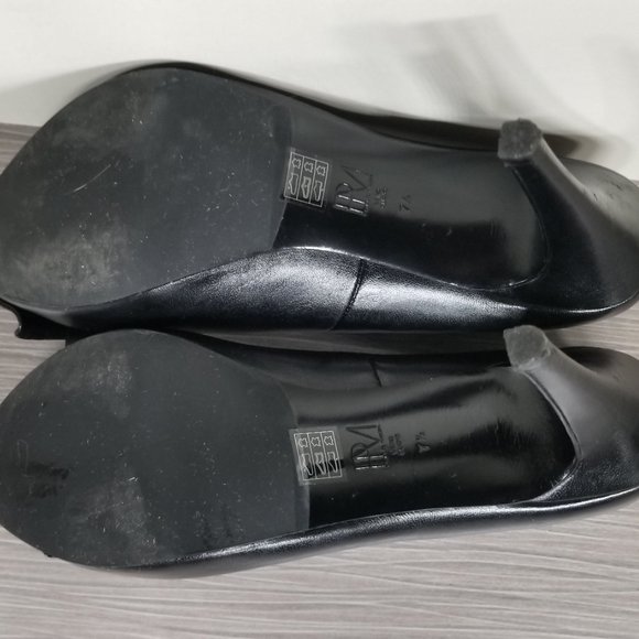 Pelle Moda High Heel Platform Pump, Black Leather, Womens Size 7.5 M - Picture 9 of 10